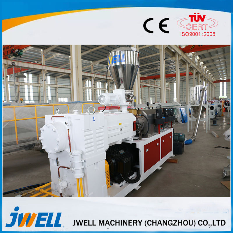 Decoration Plastic Profile Extrusion Line , Plastic Sheet Extrusion Line Vacuum Calibration